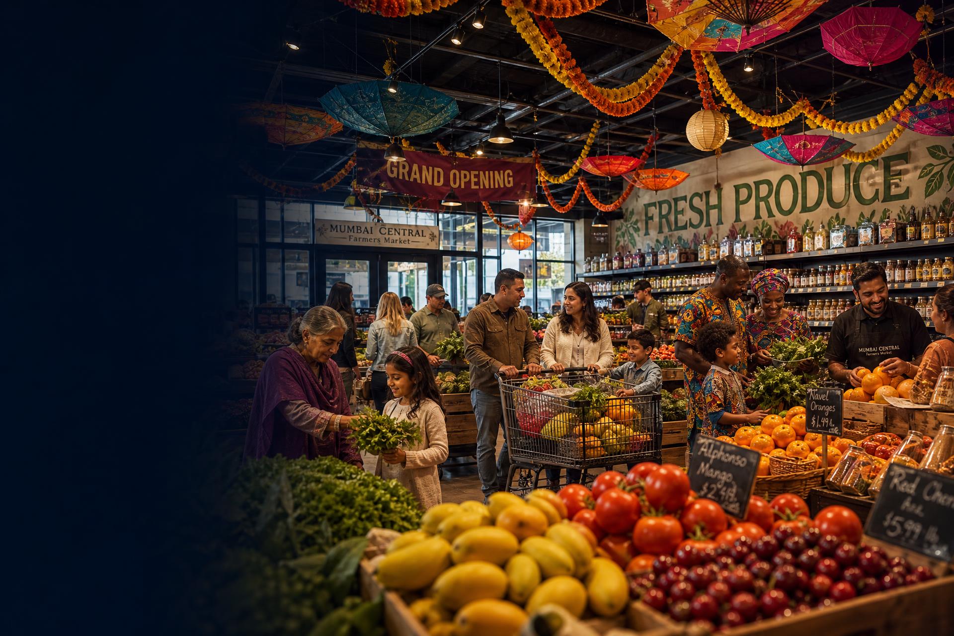 Fresh produce at Mumbai Central Farmers Market
